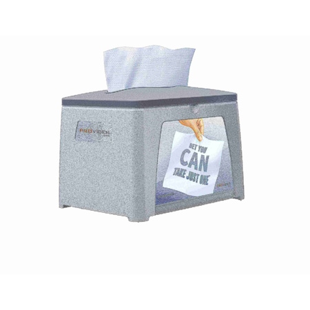 Provider Table Top Pop Up Napkin Dispenser, White/Graphite PRO-NTT1020